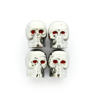 FTD Ventildeckel Skull silber