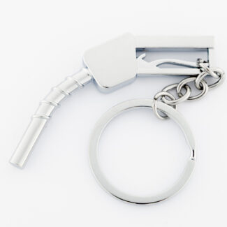 FTD Schlüsselanhänger Zapfpistole silber